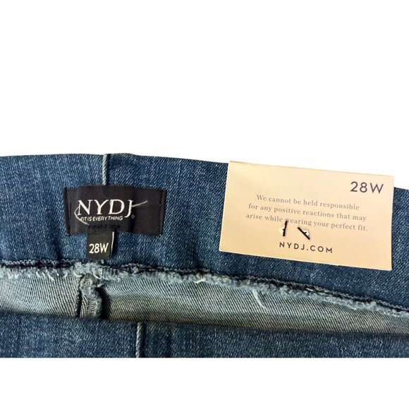 NYDJ Jeans Womens 28W NEW Pull-On Skinny Ankle Lift Tuck Split Hem Denim - Picture 14 of 16